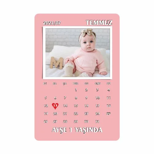 Takvim Tasarımlı Doğum Günü Magnet